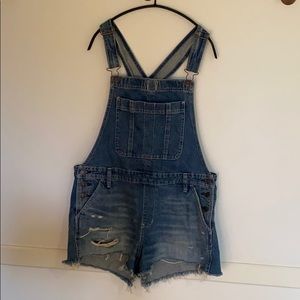 Abercrombie overall shorts